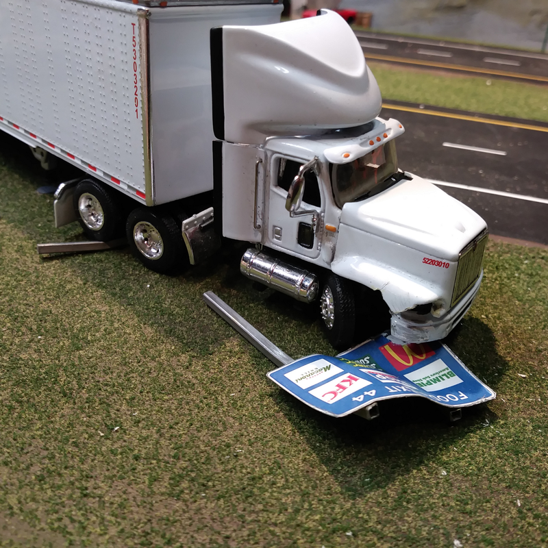 Illustration for article titled First completed highway sign